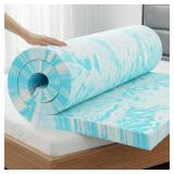 OLIXIS Gel Memory Foam Mattress Topper, Cal King 4