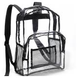 Amazon Basics Transparent School Backpack, With Wa