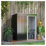 Outsunny 5 x 3 FT Outdoor Storage Shed with Slidin