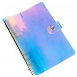 A5 Size 7'x9.25' 6-Ring Rainbow Binder Covers Colo