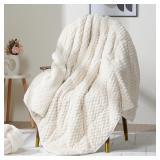 Wemore Fleece Weighted Blanket for Adults (48' x 7