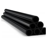 Landical 6 Pcs 3/4' Black PVC Pipe SCH 80 Plastic