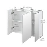 kleankin 28' x 24' Wall Mounted Mirror Cabinet, Ba