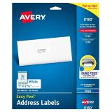 Avery Easy Peel Address Labels for Inkjet Printers