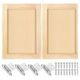 Cinnvoice 2 Pcs 16' W x 22.5' H Unfinished Pine Ki