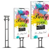 VEVOR Poster Stand, Adjustable Height Up to 75', D