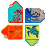 Papyrus Blank Cards with Envelopes, Sea Life (20-C