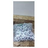 Chic Blush Pink & Gray Leopard Animal Print Patter