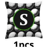 Monogram Initial Name Letter S Cute Golf Sport Bal