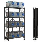 Storage Shelves, 4-Shelf Foldable Metal Shelving U