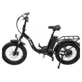 SHOK Pulsar - Black (50% Matte), Folding Fat Tire