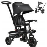 Qaba Tricycle for Toddler 5 in 1 Kids Trike, Folda