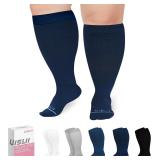 UISLII Plus Size Compression Socks Wide Calf Women