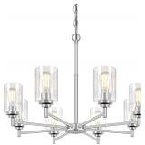 8-Light Chandelier for Dining Room Kitchen Island