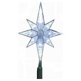 Kurt Adler 10-Light 10-1/2-Inch Clear LED 8-Point