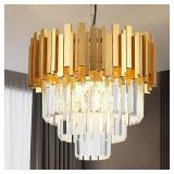 Crystal Chandelier (5-Light, Gold)