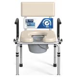 Beside Commode, Toilet Chair with Drop-Arm & Extra