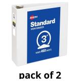Economy View Binders (460 Sheet Capacity), White