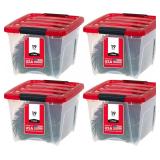 IRIS USA 18 L Stackable Plastic Holiday Storage Bi
