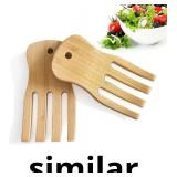 Bamboo Salad Servers,Cooking Utensil, Salad Spinne