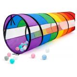 Kids Play Tunnel for Toddlers, Large 21' Colorful