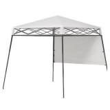 Outsunny 7' x 7' Pop Up Canopy Gazebo Tent with Ba