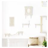 NUNU LAB Wall Mounted Cat Furniture, 5 Pcs Cat Wal