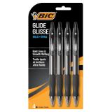 Bic Vlgbp41-Blk Black Velocity Bold Ball Pen 4 Cou