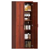 HOMCOM 63' Kitchen Pantry Cabinet with Shaker Door