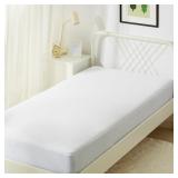 Amazon Basics Waterproof Mattress Protector, White