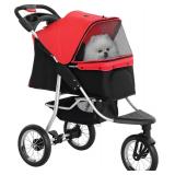 PawHut Pet Stroller for Small Dogs, 3 Rubber Wheel