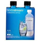 SodaStream 1L Classic Black Carbonating Bottles Tw