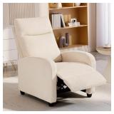 HOMCOM Push Back Recliner Chair, Reclining Chair W