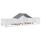 PawHut Chicken Run 23' x 6.6' Metal Chicken Coop w
