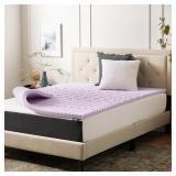 LUCID 2 Inch 5 Zone Lavender Memory Foam Mattress