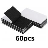 Melsan 2x4 Inch Adhesive Square Hook and Loop Tape