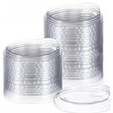 50 Pcs Clear Strawless Plastic Lids Fits for 12, 1