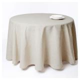 SARO LIFESTYLE Poly and Linen Blend Toscana Tablec