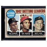 1968 Topps #1 National League Batting Leaders