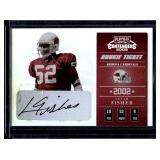 2002 Playoff Ticket #/760 Levar Fisher Auto