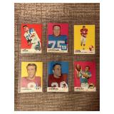 6x Topps Football Cards BFL Vintage Jim Catcavage