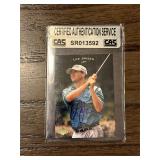 Lee Janzen Signed and Certified Golf Card