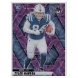 2025 Panini Mosaic Purple Tyler Warren Rookie...