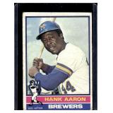 HANK AARON 1976 Topps #550 Milwaukee Braves