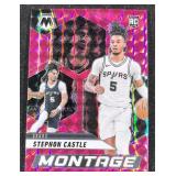 Stephon Castle 2024-25 Mosaic Montage Pink...