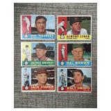 1960 Topps Baseball 6x Orioles Players Cards