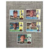 1960 Topps Baseball 5x Milwaukee Braves Cards