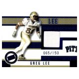 Greg Lee 2006 Press Pass Gold Game Worn Jersey