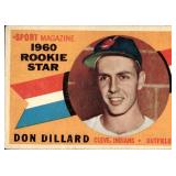 1960 Topps #122 Don Dillard Sport Magazine Rookie