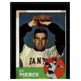BILL PIERCE HAND SIGNED BASEBALL CARD